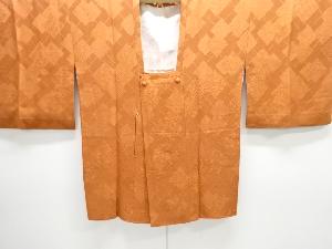 色紙に唐花・古典柄織り出し道行コート